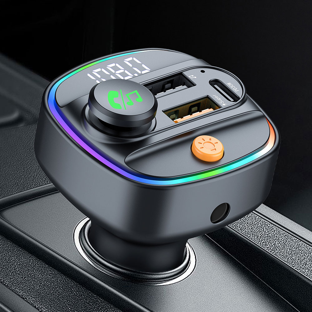 Robot Bluetooth Car - Transmetteur FM Bluetooth 5.4, mains libres,