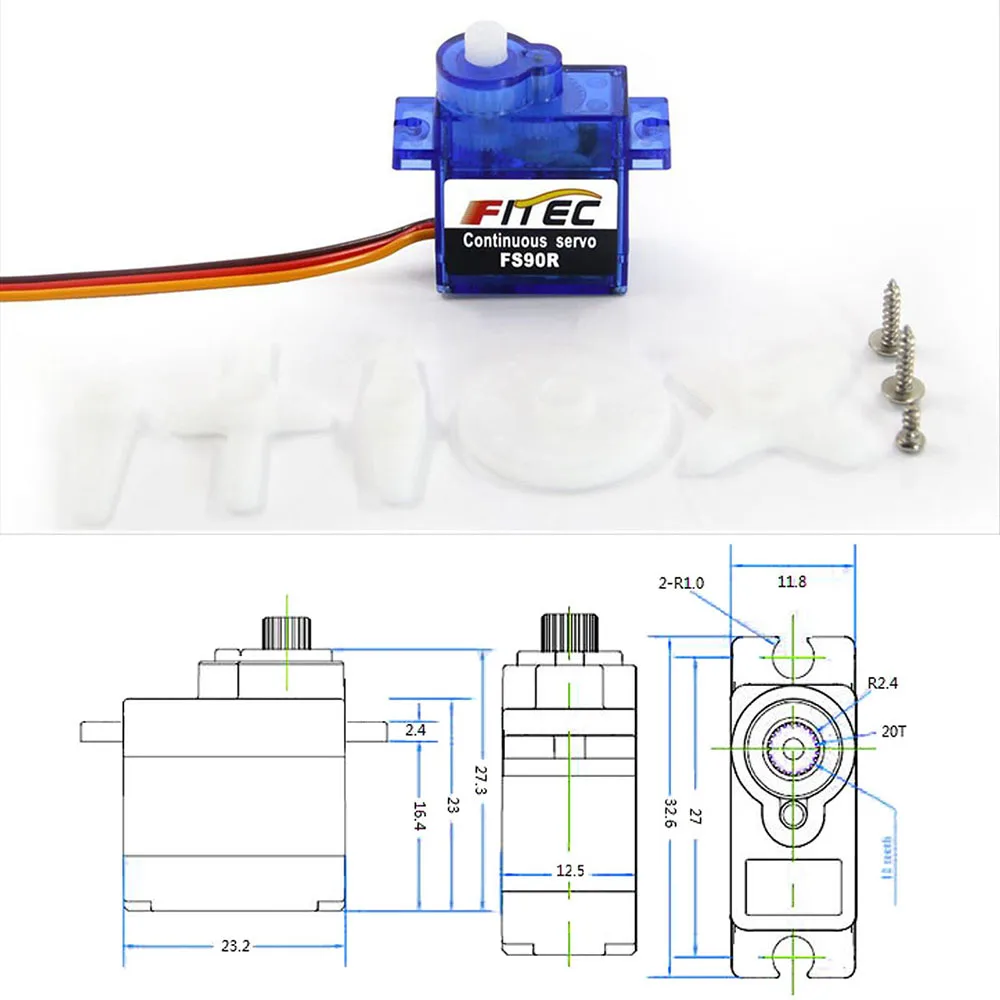 Feetech Mini FS90R Micro Servo - Micro Servo avis et prix